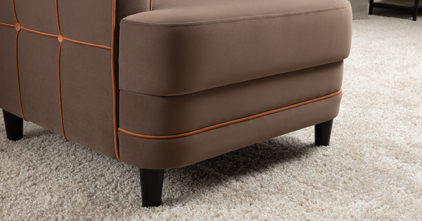 Кресло для отдыха Черри ТК 286 велюр Irida 05 шоколадно-коричневый, Эвита терра терракотовый