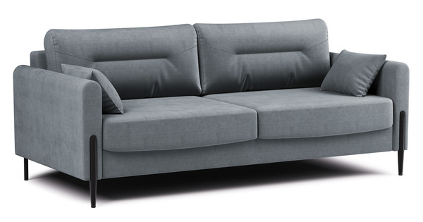 Диван-кровать прямой Барселона ТД 673 велюр Diagonal 995 серо-голубой