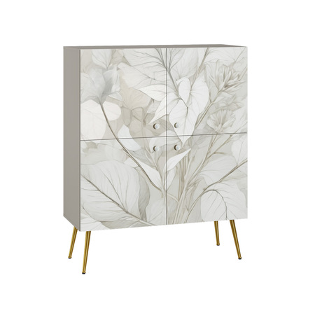 Шкаф Флоу 16.329 кашемир 5981 BS, белый PE шагрень, фотопечать