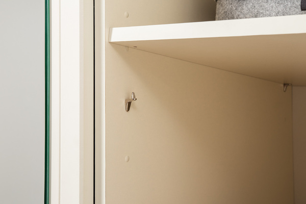 Шкаф для одежды Марион 16.340.03 слоновая кость С341 PE, слоновая кость 6898 ПВХ (собирается на любую сторону)