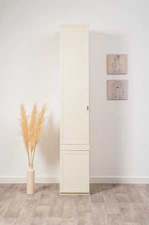 Шкаф-пенал Марион 16.340.01 слоновая кость С341 PE, слоновая кость 6898 ПВХ (собирается на любую сторону)