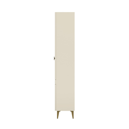 Шкаф-витрина Марион 16.397.02 слоновая кость С341 PE, слоновая кость 6898 ПВХ