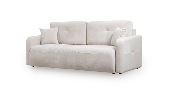 Диван-кровать прямой Марсель ТД 703 велюр Aura 02 белый