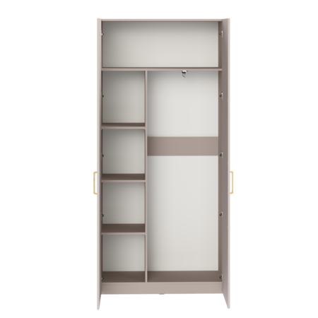 Шкаф для одежды Ричфорд 16.327.02 кашемир 5981 BS, моно керамика D166-2 ПВХ