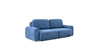 Диван-кровать прямой Тэдди 1504 композиция 1, букле Pique 009 синий, модульная система
